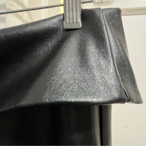 KHY Faux Leather Low Rise Foldover Pant size small - Picture 9 of 16